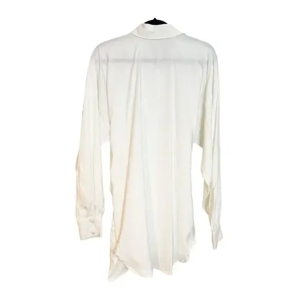 NONCHALANTLable Dafne Tie Front Dress Off White Women's Size S NWT